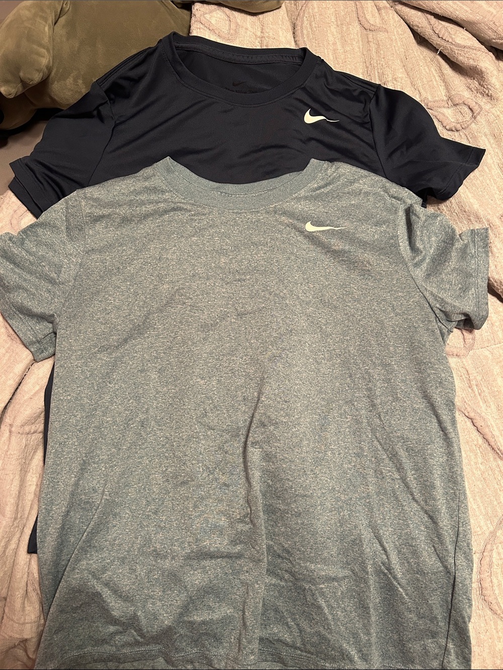 Bundle Nike Short Sleeve Tech Tees - Black & Heather Gray